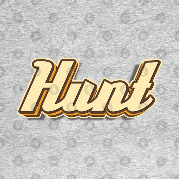 Hunt typography by KondeHipe